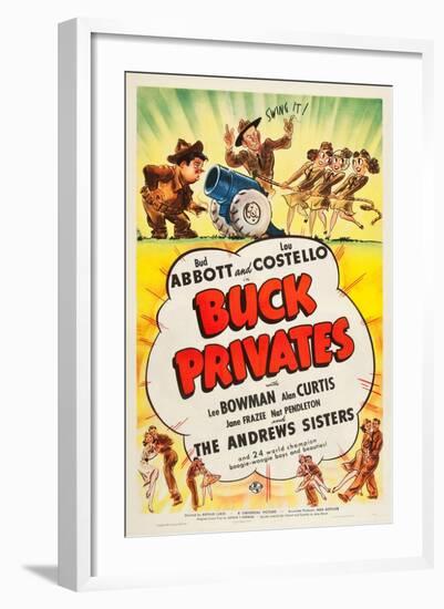 Buck Privates-null-Framed Art Print