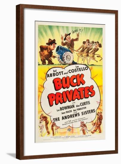 Buck Privates-null-Framed Art Print