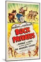 Buck Privates-null-Mounted Art Print