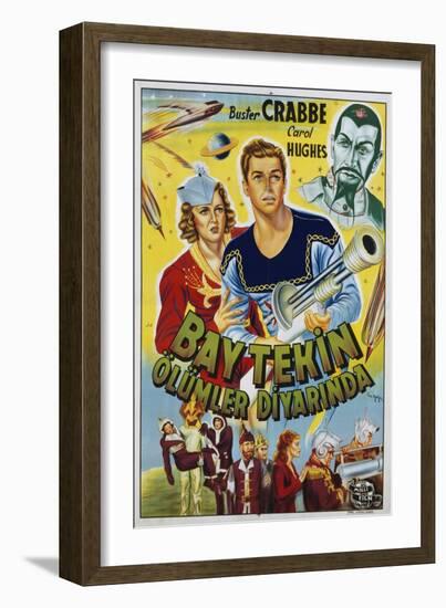 Buck Rogers Turkish Movie Poster-null-Framed Giclee Print