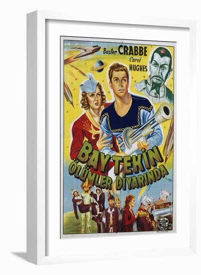 Buck Rogers Turkish Movie Poster-null-Framed Giclee Print