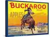 Buckaroo Apple Label - Wenatchee, WA-Lantern Press-Stretched Canvas