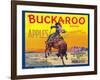 Buckaroo Apple Label - Wenatchee, WA-Lantern Press-Framed Art Print