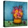 Bucket of Beauty-Marabeth Quin-Stretched Canvas