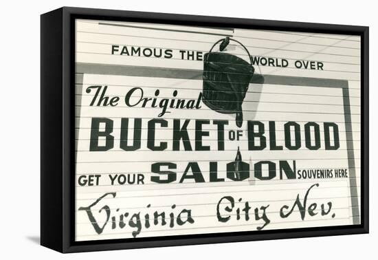 Bucket of Blood Saloon, Virginia City-null-Framed Stretched Canvas