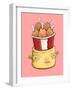 Bucket of Chickens-Danielle O'Malley-Framed Art Print