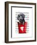 Buckets of Love Dachshund Puppy-Fab Funky-Framed Art Print