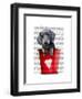 Buckets of Love Dachshund Puppy-Fab Funky-Framed Art Print