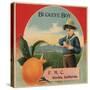 Buckeye Boy Brand - Covina, California - Citrus Crate Label-Lantern Press-Stretched Canvas