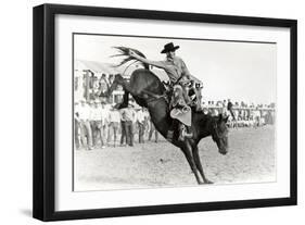 Bucking Bronco Photo-null-Framed Art Print