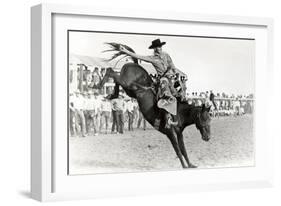 Bucking Bronco Photo-null-Framed Art Print