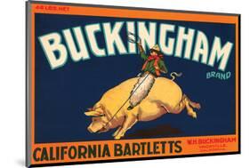 Buckingham Brand California Bartletts-null-Mounted Art Print
