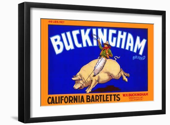 Buckingham California Bartletts-null-Framed Art Print