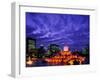 Buckingham Fountain and City Skyline, Chicago, Illinois, USA-Steve Vidler-Framed Photographic Print