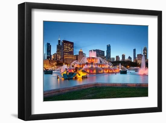 Buckingham Fountain Chicago-null-Framed Art Print