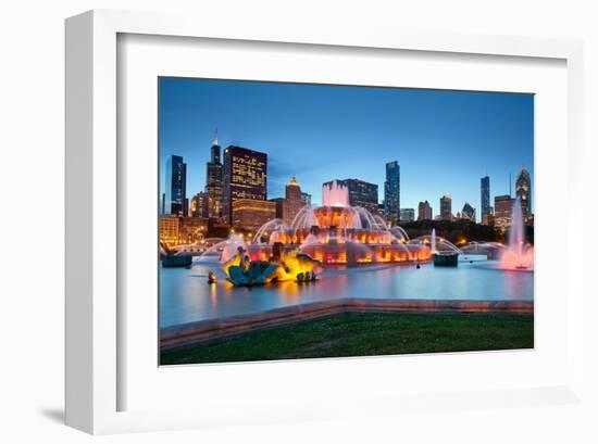 Buckingham Fountain Chicago-null-Framed Art Print