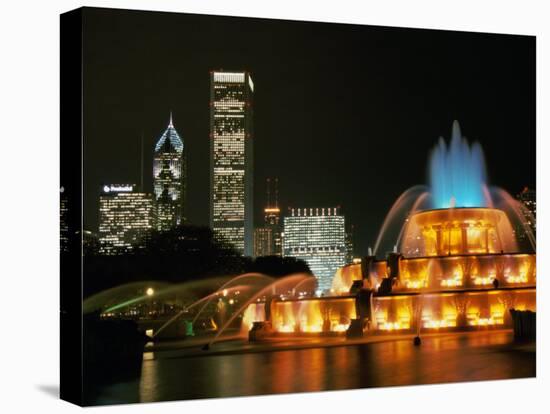 Buckingham Fountain, Grant Park, Chicago, Illinois, USA-null-Stretched Canvas