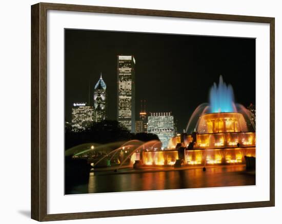 Buckingham Fountain, Grant Park, Chicago, Illinois, USA-null-Framed Photographic Print