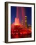 Buckingham Fountain illuminated at night, Chicago, Illinois, USA-Alan Klehr-Framed Photographic Print