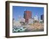 Buckingham Fountain in Grant Park with Sears Tower and Skyline Beyond, Chicago, Illinois, USA-Amanda Hall-Framed Photographic Print