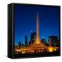 Buckingham Fountain Nightlight Chicago-Steve Gadomski-Framed Stretched Canvas