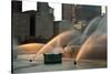 Buckingham Fountain Sidelight-Steve Gadomski-Stretched Canvas