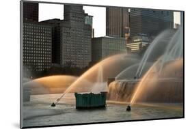 Buckingham Fountain Sidelight-Steve Gadomski-Mounted Photographic Print