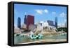 Buckingham Fountain-Jessica Levant-Framed Stretched Canvas