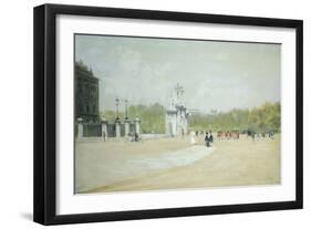 Buckingham Palace, 1875-Giuseppe De Nittis-Framed Premium Giclee Print