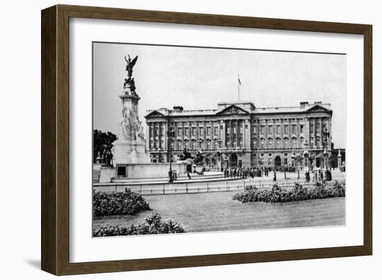 Buckingham Palace after its Restoration, London, 1926-1927-McLeish-Framed Giclee Print