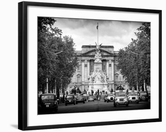 Buckingham Palace and Black Cabs - London - UK - England - United Kingdom - Europe-Philippe Hugonnard-Framed Photographic Print