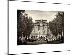 Buckingham Palace and Black Cabs - London - UK - England - United Kingdom - Europe-Philippe Hugonnard-Mounted Art Print