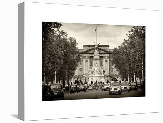 Buckingham Palace and Black Cabs - London - UK - England - United Kingdom - Europe-Philippe Hugonnard-Stretched Canvas