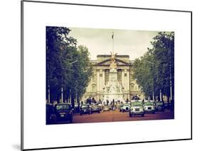 Buckingham Palace and Black Cabs - London - UK - England - United Kingdom - Europe-Philippe Hugonnard-Mounted Art Print