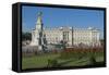 Buckingham Palace and the Queen Victoria Monument, London, England, United Kingdom-James Emmerson-Framed Stretched Canvas