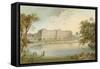 Buckingham Palace from St. James' Park-English School-Framed Stretched Canvas