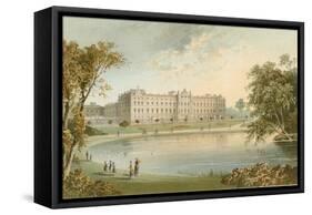 Buckingham Palace from St. James' Park-English School-Framed Stretched Canvas