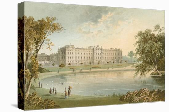 Buckingham Palace from St. James' Park-English School-Stretched Canvas