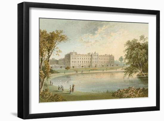 Buckingham Palace from St. James' Park-English School-Framed Giclee Print