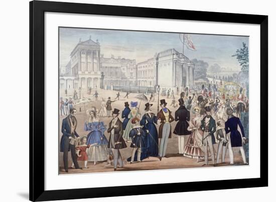 Buckingham Palace, London, 1839-Benjamin Read-Framed Giclee Print