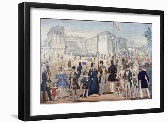 Buckingham Palace, London, 1839-Benjamin Read-Framed Giclee Print