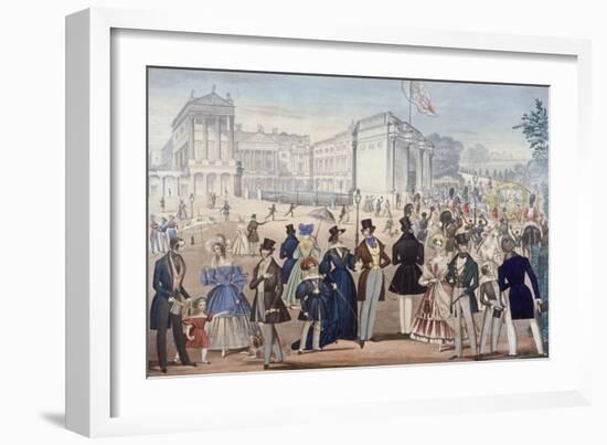 Buckingham Palace, London, 1839-Benjamin Read-Framed Giclee Print