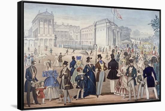 Buckingham Palace, London, 1839-Benjamin Read-Framed Stretched Canvas