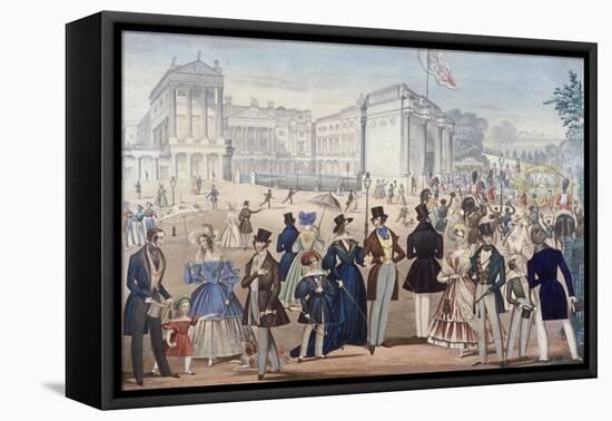 Buckingham Palace, London, 1839-Benjamin Read-Framed Stretched Canvas