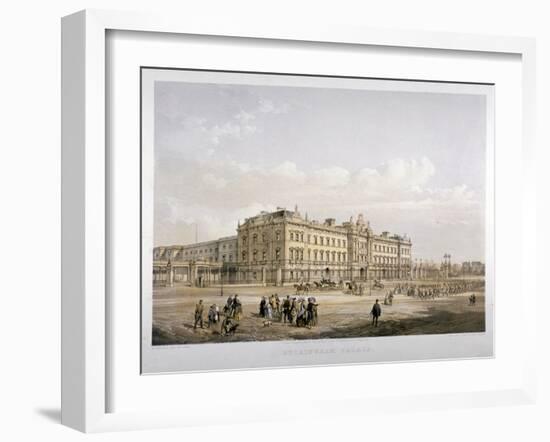 Buckingham Palace, London, 1852-E Walker-Framed Giclee Print