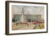 Buckingham Palace, Victoria Memorial, London, England-null-Framed Art Print