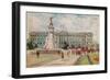 Buckingham Palace, Victoria Memorial, London, England-null-Framed Art Print