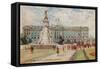 Buckingham Palace, Victoria Memorial, London, England-null-Framed Stretched Canvas