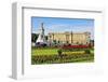 Buckingham Palace with Memorial for Queen Victoria, London, South of England-null-Framed Art Print