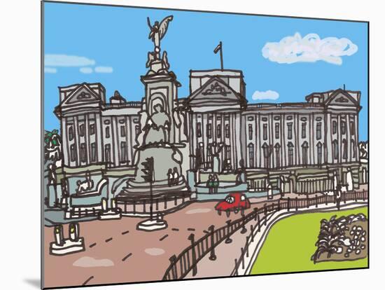 Buckingham Palace-James Hobbs-Mounted Giclee Print